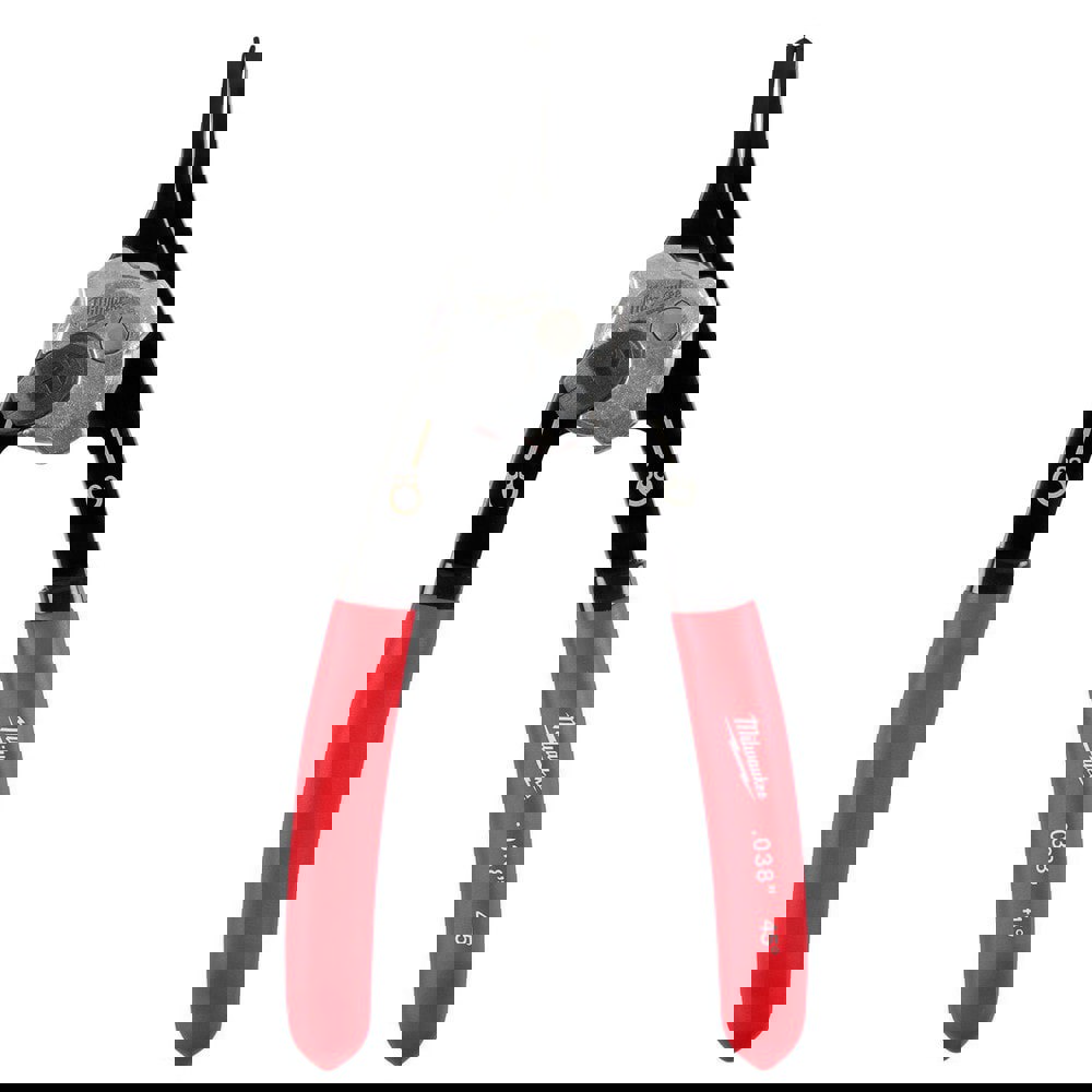 Retaining Ring Pliers; Tool Type: Convertible Pliers ; Type: Snap Ring Pliers ; Tip Angle: 45.00 ; Tip Diameter (Decimal Inch): 0.038 ; Ring Diameter Range (Inch): 0.39 to 0.98 (External) ; Overall Length (Inch): 5.993in